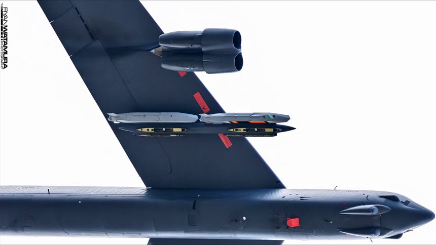 First Images of New Stealth Missile on B-52 Bomber