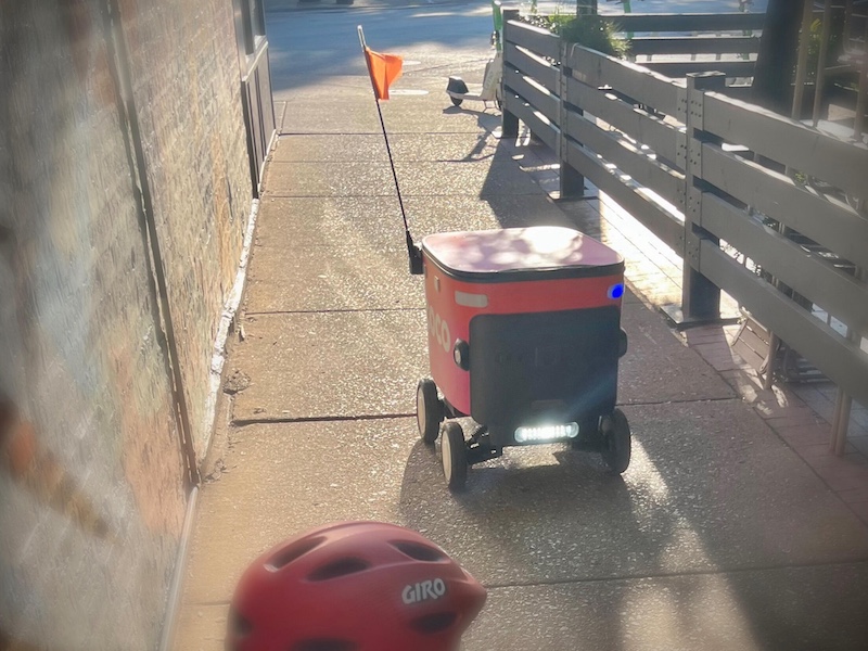 Residents in Chicago push back against delivery robots on sidewalks