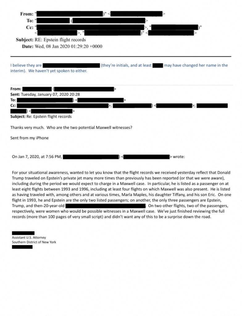 New Epstein Documents Released, Some Mention Trump