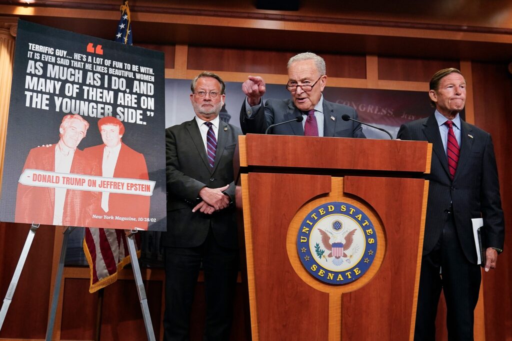 Senate Democrats prepare for legal action over Epstein files