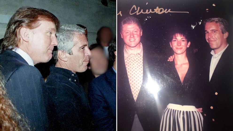 Trump criticizes release of Clinton photos from Epstein files