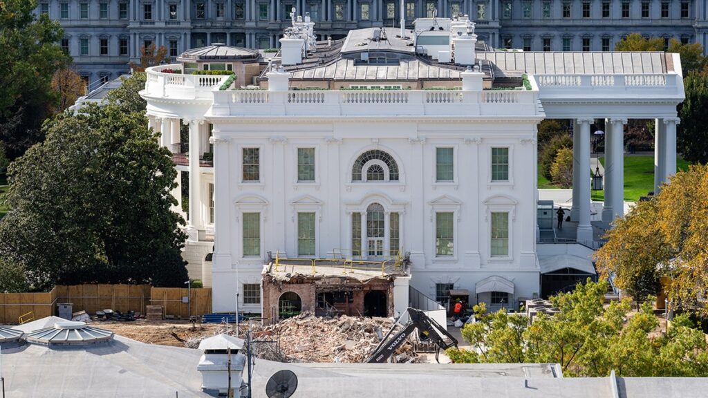 Trump defends East Wing construction citing security concerns