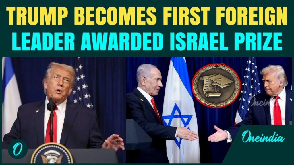 Trump to be honored with Israel Prize