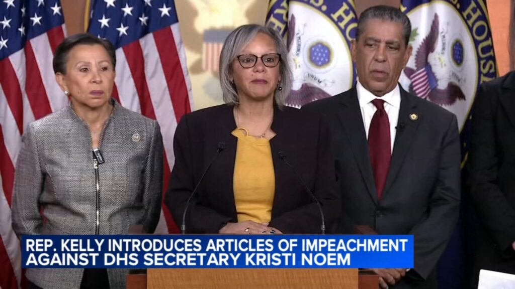 Democratic Representative Supports Impeachment of DHS Secretary Kristi Noem